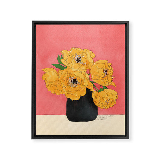 Bouquet Gift Sunny Framed Canvas Print Gallery Image 2