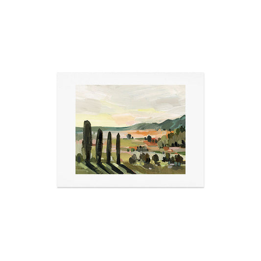 Italian Field in Warm Sunlight Art Print Gallery Image 2