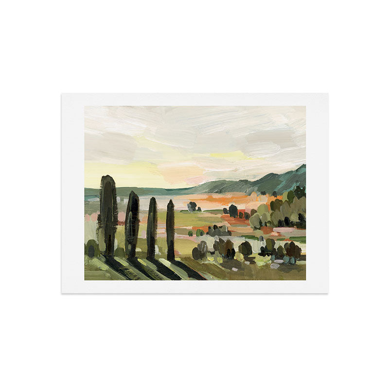 Italian Field in Warm Sunlight Art Print Gallery Image 7