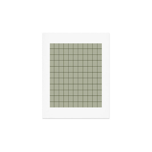 Grid (Green) Art Print Gallery Image 2