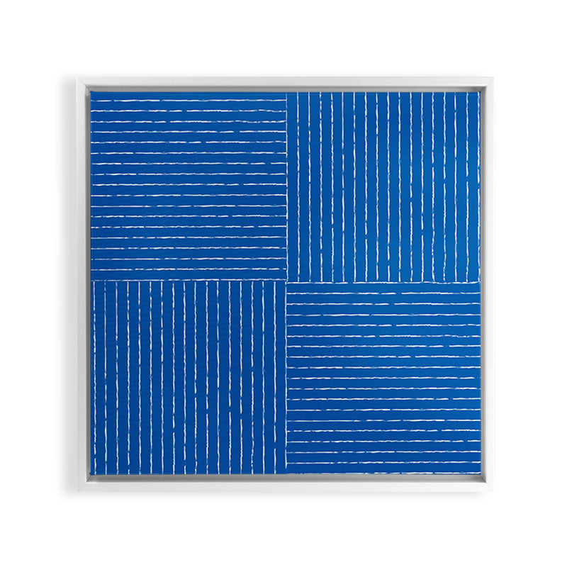 Lines III (Sapphire Blue) Framed Canvas Print Gallery Image 12