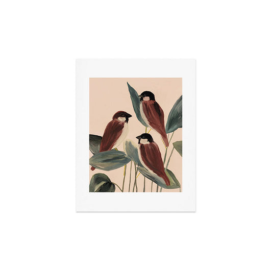 Three Sparrows Art Print Gallery Image 2