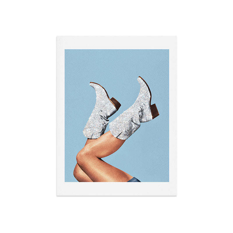 These Boots - Glitter Blue II Art Print Gallery Image 7