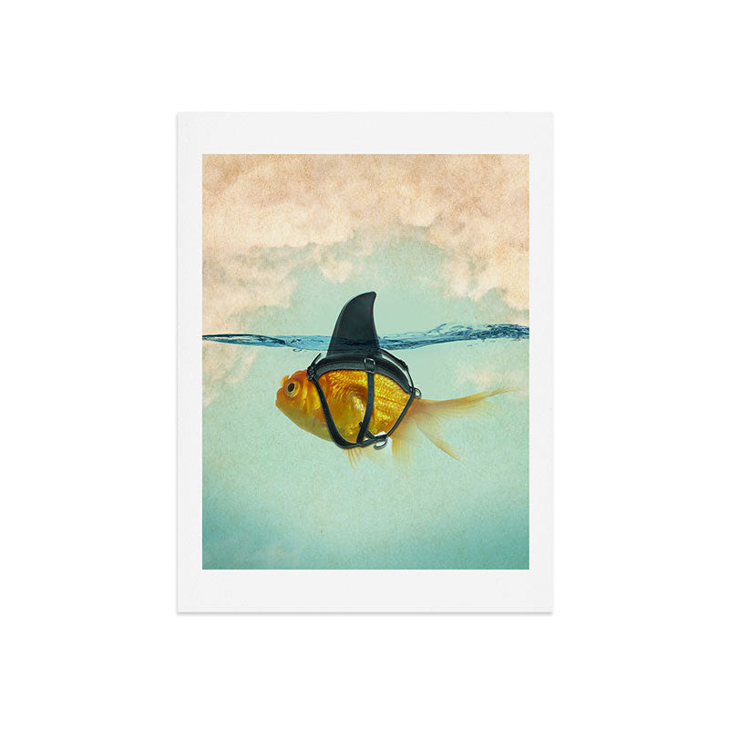 Brilliant DISGUISE - Goldfish with a Shark Fin Art Print Gallery Image 9