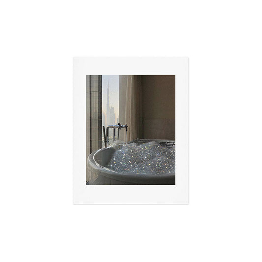 PERFECT MORNING | digital art collage by Yana Potter | bathroom aesthetic | chill and relax vibes Art Print Gallery Image 2