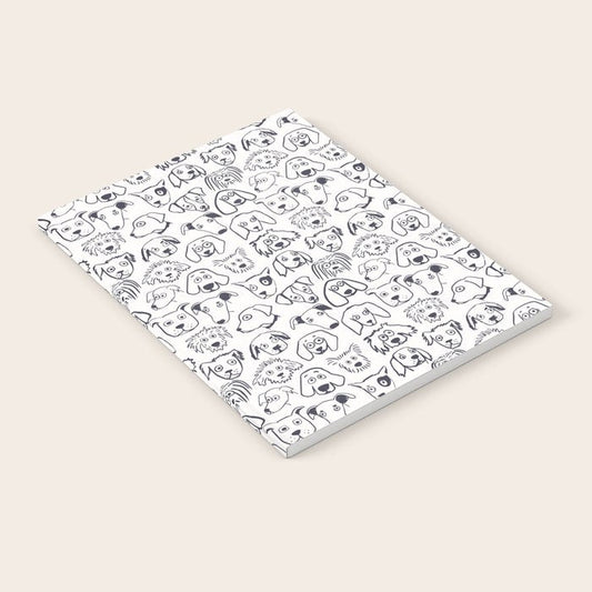 Lots of dogs doggy faces pattern Notebook Gallery Image 1