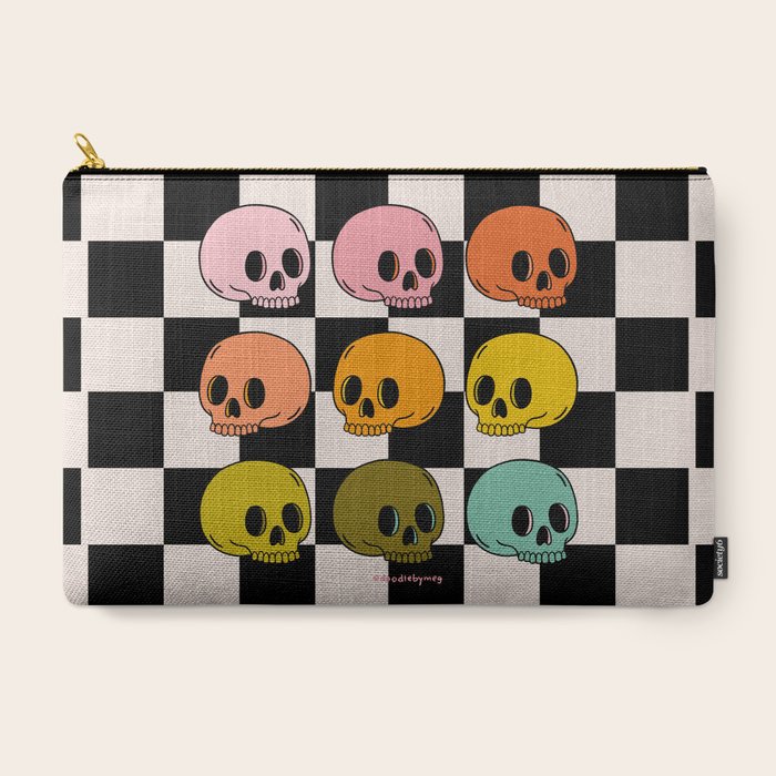 Rainbow Skulls Carry All Pouch Gallery Image 3