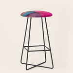 PINK abstract landscape Stool Gallery Image 1