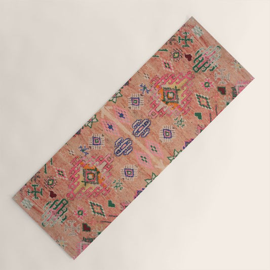 Moroccan Berber Traditional Carpet Yoga Mat Gallery Image 1