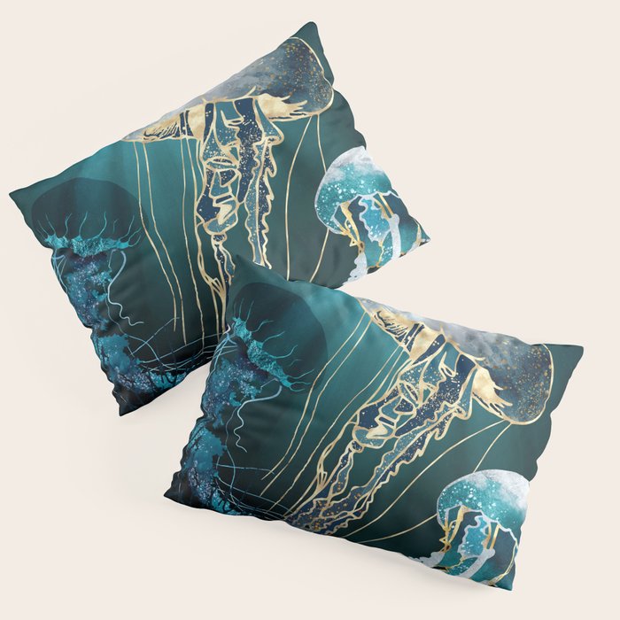 Metallic Jellyfish V Pillow Sham Gallery Image 3