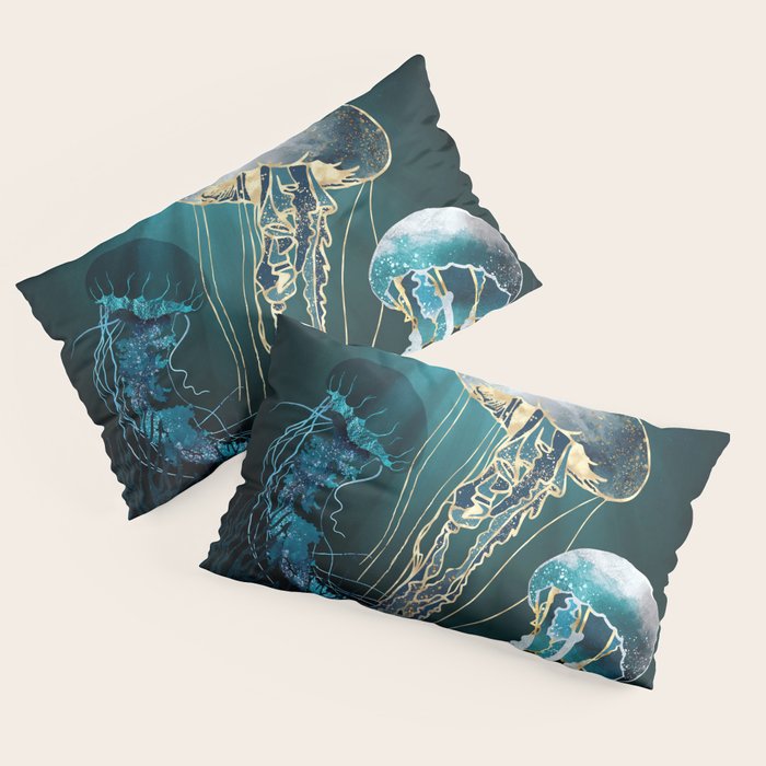 Metallic Jellyfish V Pillow Sham Gallery Image 2