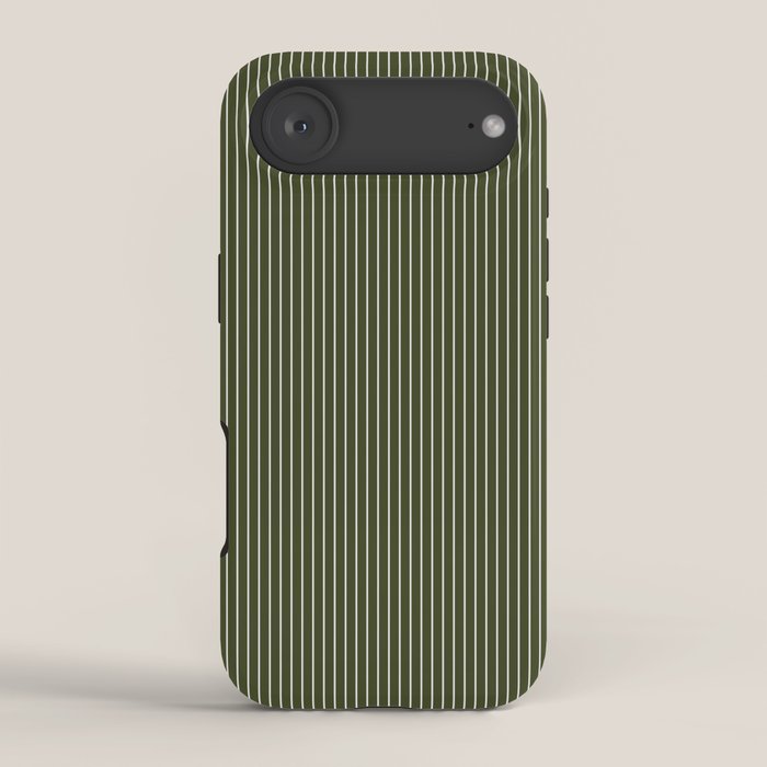 Lines #6 (Olive Green) iPhone Case Gallery Image 2