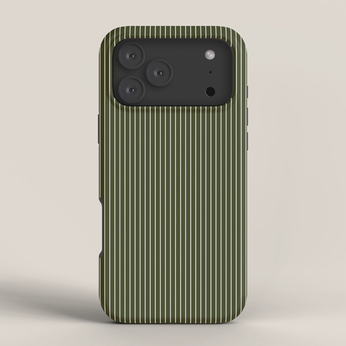 Lines #6 (Olive Green) iPhone Case Gallery Image 4