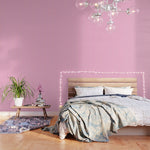 Sand Pink and Clematis Pink Summer Gazebo Stripes Wallpaper Gallery Image 1