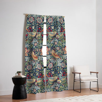 Strawberry Thief by William Morris Window Curtain Gallery Image 2