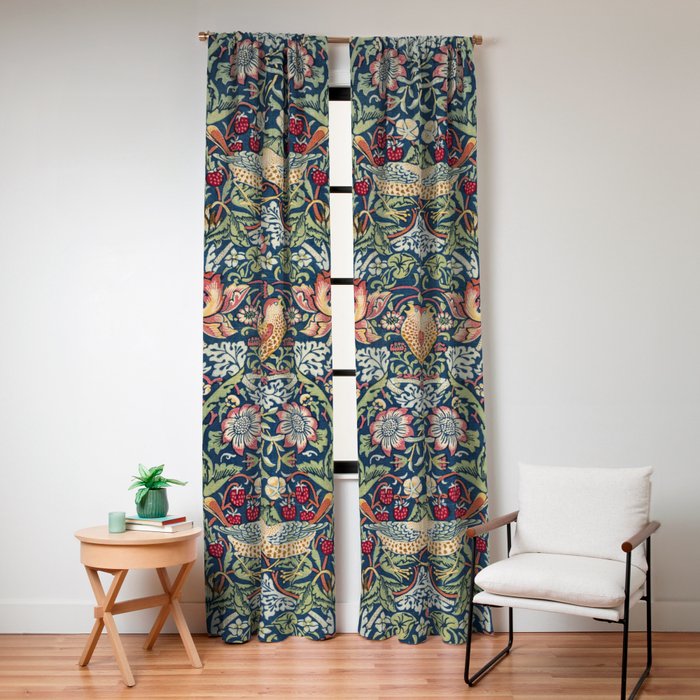 Strawberry Thief by William Morris Window Curtain Gallery Image 8