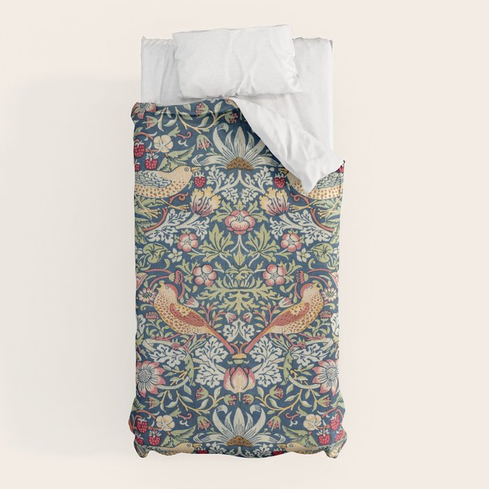 Strawberry Thief by William Morris Duvet Cover Gallery Image 5