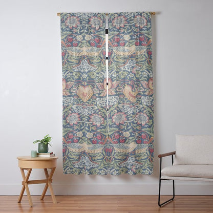 Strawberry Thief by William Morris Window Curtain Gallery Image 9