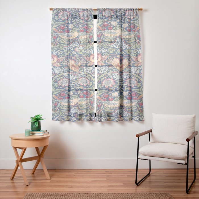 Strawberry Thief by William Morris Window Curtain Gallery Image 19
