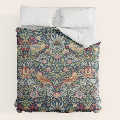 Strawberry Thief by William Morris Duvet Cover Gallery Image 7