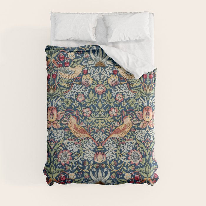 Strawberry Thief by William Morris Duvet Cover Gallery Image 8