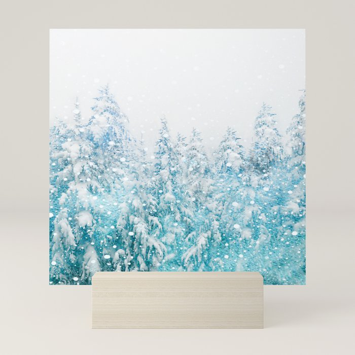 Snowy Pines Mini Art Print Gallery Image 5