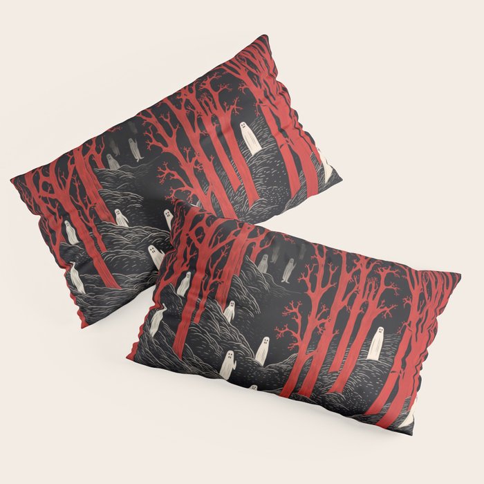 Haunted Ghost Forest Pillow Sham Gallery Image 2