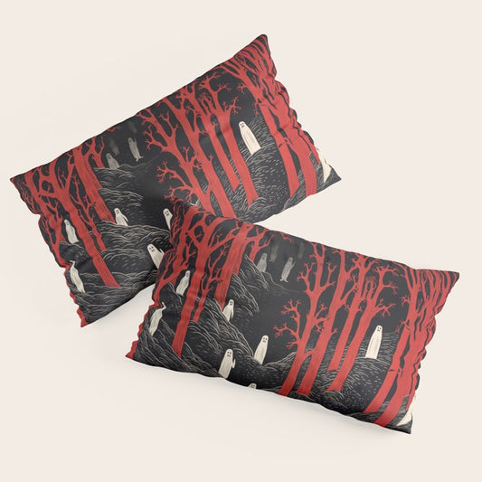 Haunted Ghost Forest Pillow Sham Gallery Image 2