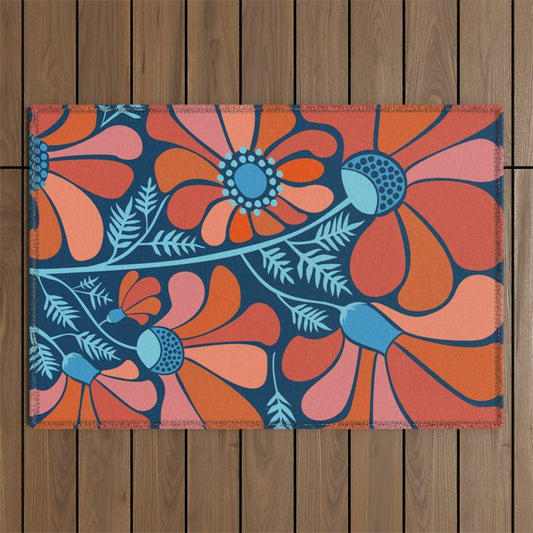 Flower Power IV Outdoor Rug Gallery Image 1
