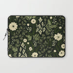 Woodland Nouveau Pattern Forest Green Laptop Sleeve Gallery Image 1