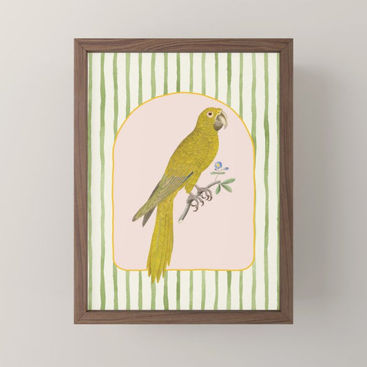 Yellow Parrot Mini Art Print Gallery Image 2