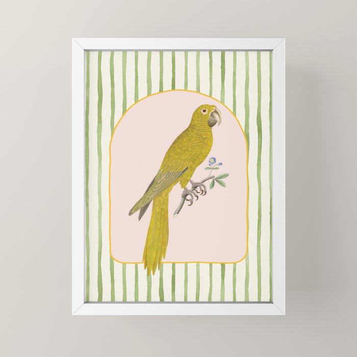 Yellow Parrot Mini Art Print Gallery Image 4