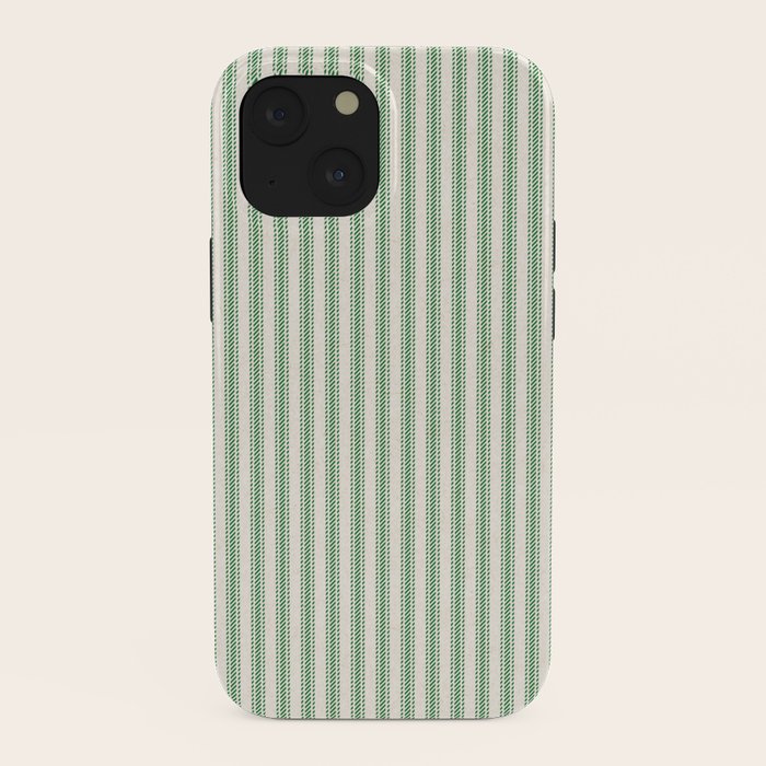 French Green Ticker Stripe iPhone Case Gallery Image 38