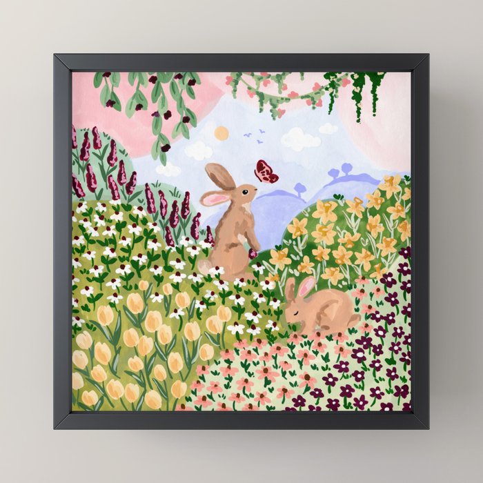 Spring Bunnies Mini Art Print Gallery Image 3