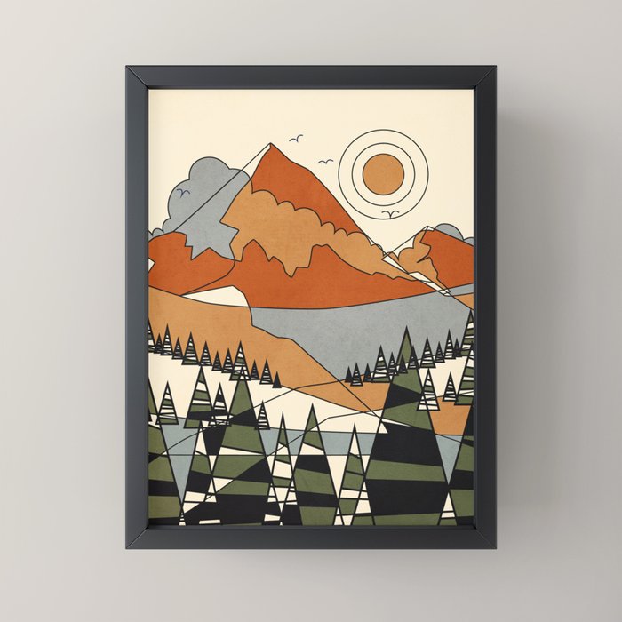 Wild Abstract Landscape 3 Mini Art Print Gallery Image 3