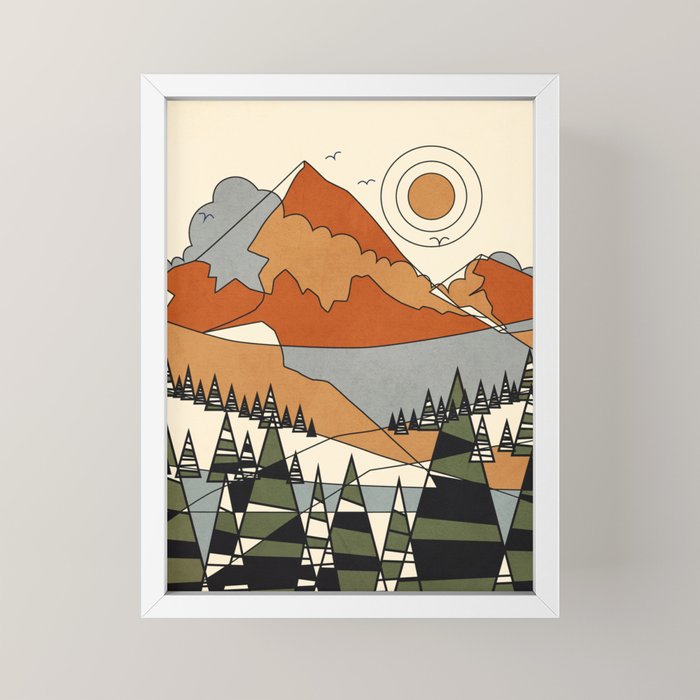 Wild Abstract Landscape 3 Mini Art Print Gallery Image 4