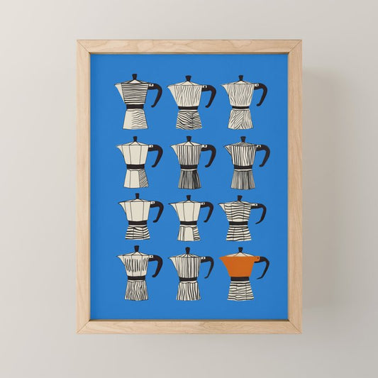 Blue Moka Mini Art Print Gallery Image 1