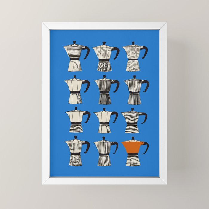 Blue Moka Mini Art Print Gallery Image 4