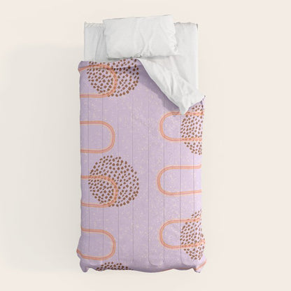 Abstract Fields in Lavender & Brown Comforter Gallery Image 10