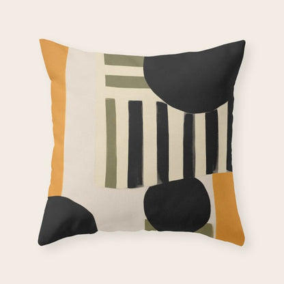 Stripes and Shapes I Throw Pillow Gallery Image 4