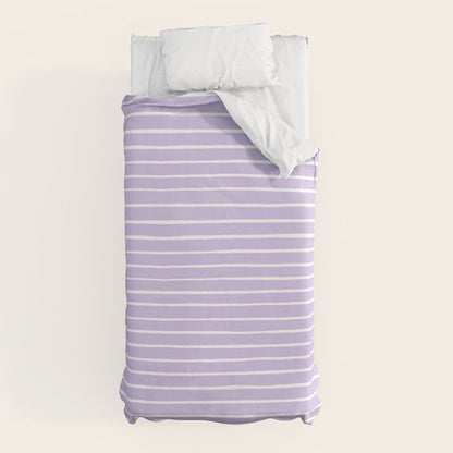 Stripes Lavender Duvet Cover Gallery Image 10