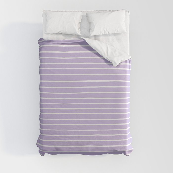 Stripes Lavender Duvet Cover Gallery Image 8