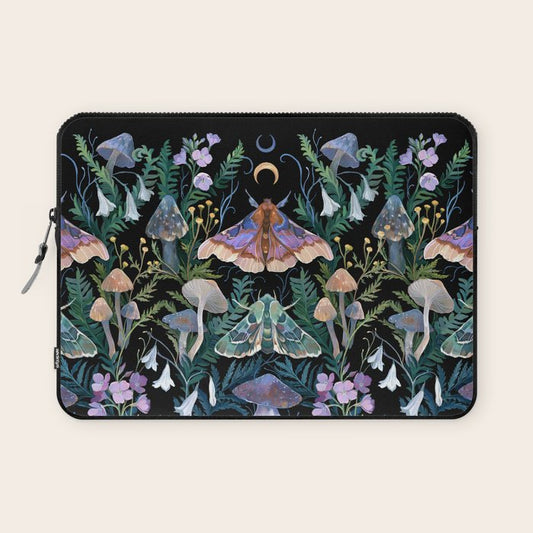 Sphinx Moth Moon Garden Laptop Sleeve Gallery Image 1