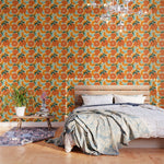 Orange Harvest - Blue Wallpaper Gallery Image 1
