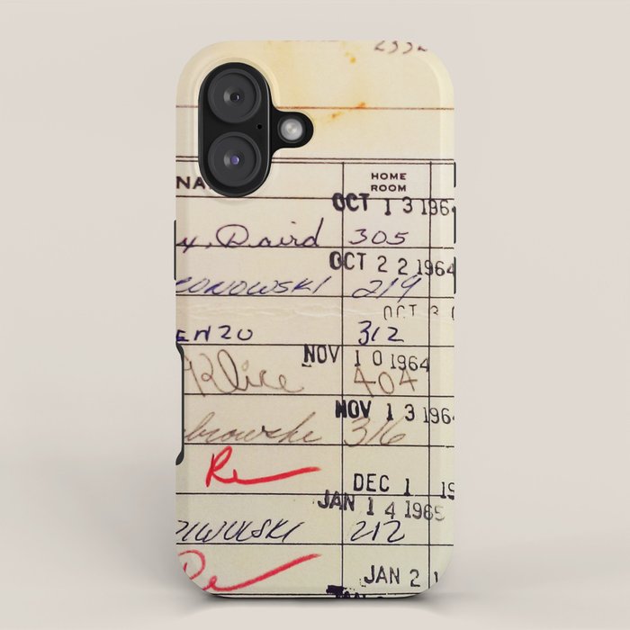 Library Card 23322 iPhone Case Gallery Image 1