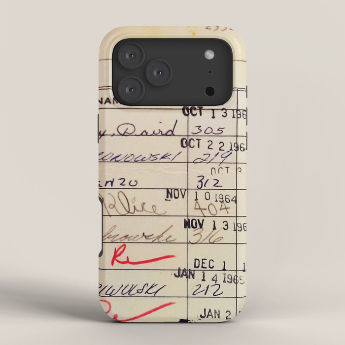Library Card 23322 iPhone Case Gallery Image 4