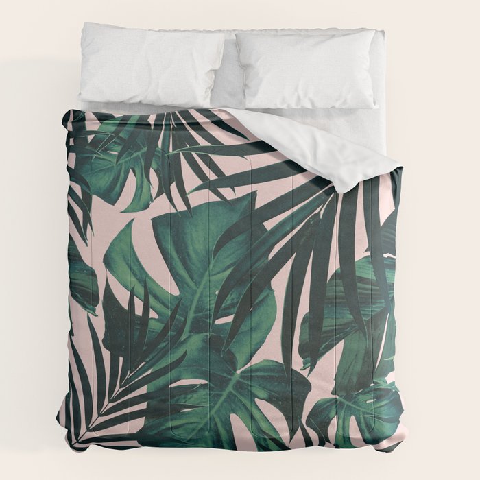Tropical Jungle Leaves Pattern #5 #tropical #decor #art #society6 Comforter Gallery Image 7