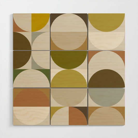Mid Century 09A Wood Wall Art Gallery Image 1