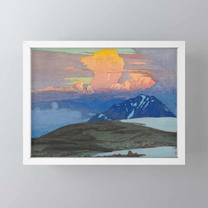 Japan Alps Vintage Beautiful Japanese Woodblock Print Hiroshi Yoshida Landscape Mini Art Print Gallery Image 4
