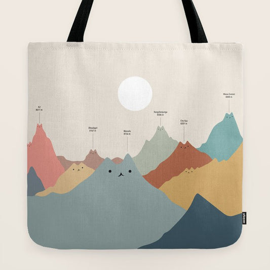 Cat Landscape 115: Himeowlaya Tote Bag Gallery Image 2